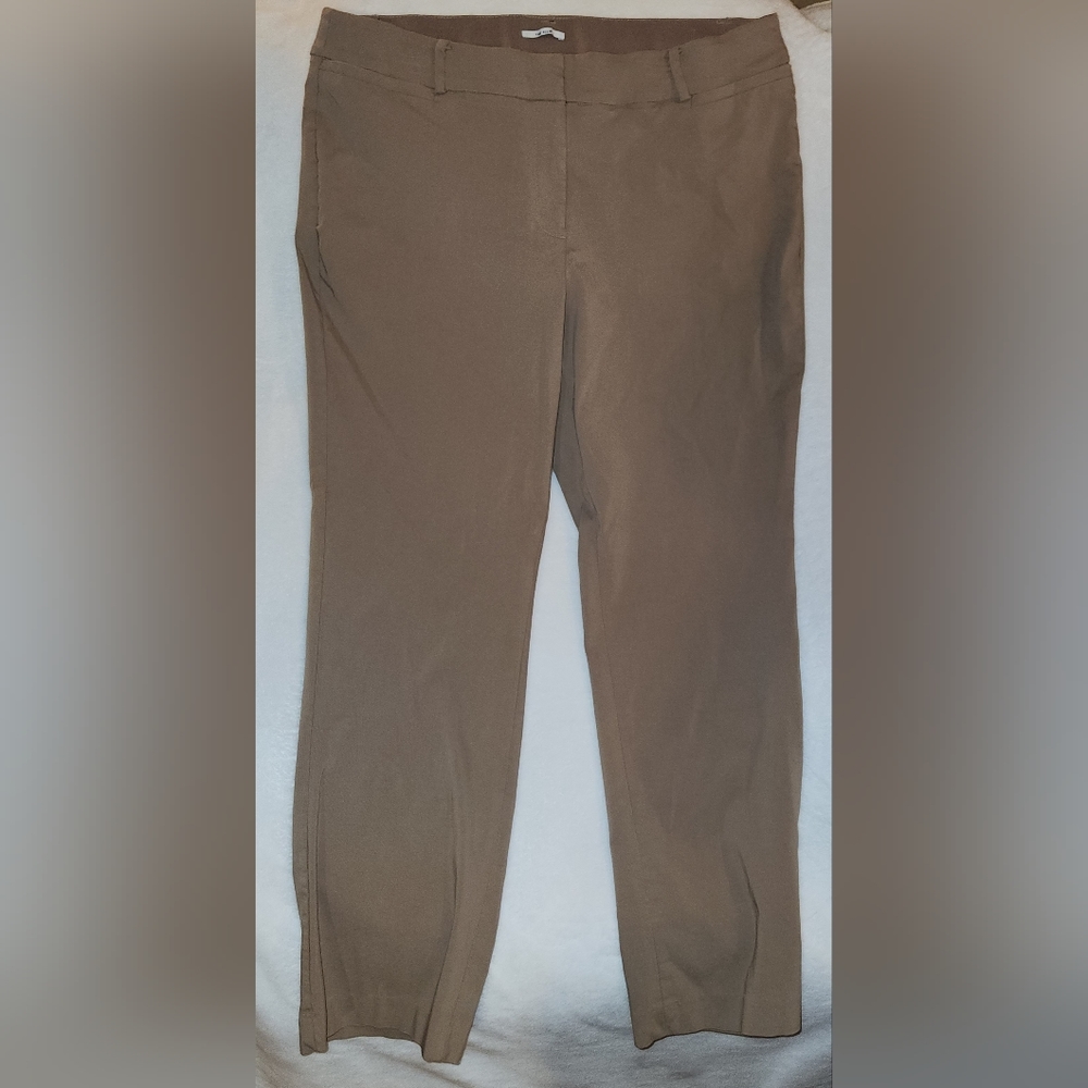 Lane Bryant Allie stretch dress pants tan plus size 20 R